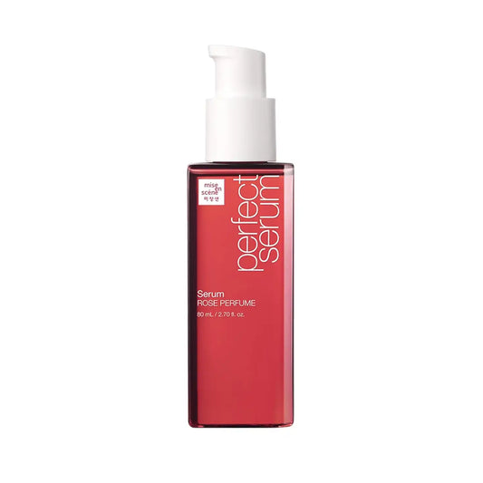 Mise En Scene Perfect Rose Perfume Serum - Hair Refreshing Oil for Dry Hair | Heat Protectant | Argan Oil | Damage Repair | Korean Hair Care | Frizz Ease Essence | Dermask Rose Scent 2.70 Fl. Oz.