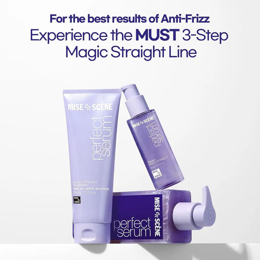 Mise En Scene Magic Straigth Serum Hair Care Travel Kit (TSA Approved)