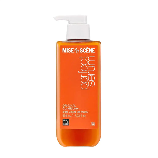 Mise En Scene Perfect Serum Original Conditioner For Damaged Hair, Nutrient Care With Argan Oil, Containing Jojoba-Seed-Oil For Smooth, Glossy Texture, 17.92 Fl. Oz.