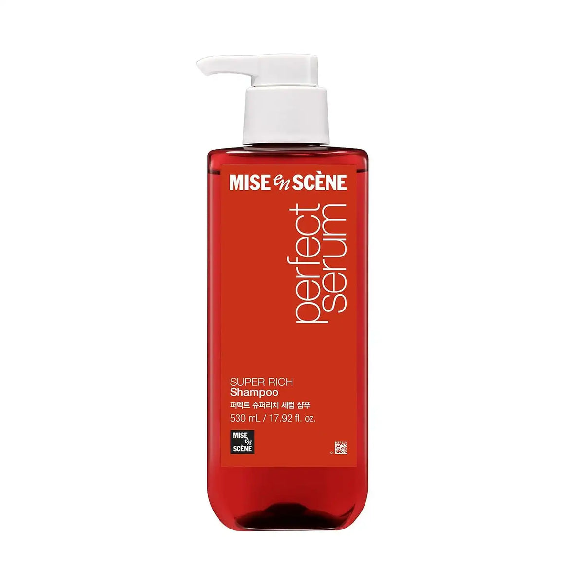 Mise En Scene Perfect Serum Super Rich Shampoo | Korean Shampoo for Severely Damaged Hair | Anti-Frizz, Hydrating, Nourishing | Korean Hair Care with Moroccan Oil, Jojoba Seed | 17.92 Fl Oz