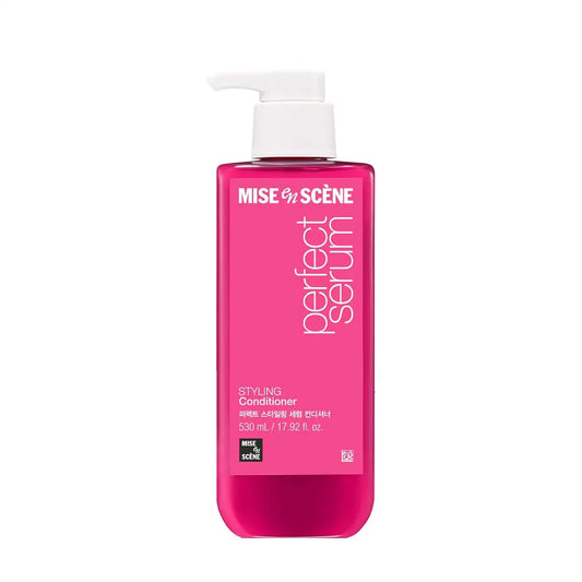 Mise En Scene Perfect Serum Styling Conditioner - Serum Based Conditioner with Peony and Rose Scent, Styling Memory & Heat Protection