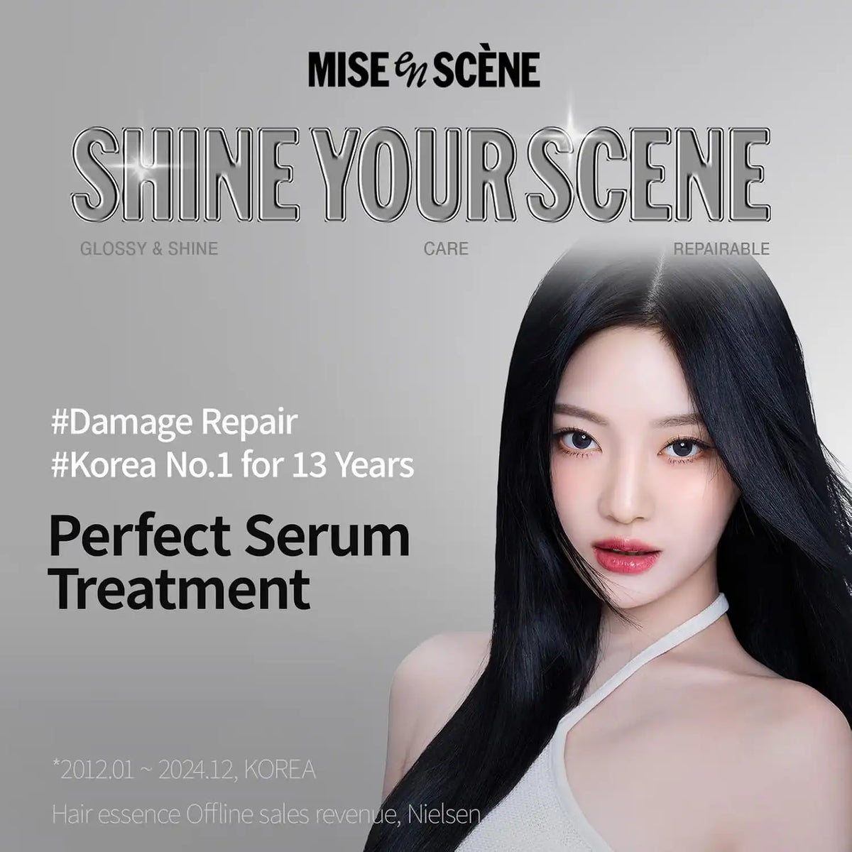 Mise En Scene Perfect Serum Treatment | Korean Hair Mask for Hair Coating Effect, Treatment at Home Care, Wash off Nutritient conditioner, 11.15 Fl. Oz.(330ml)