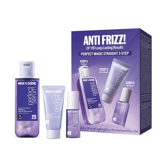 Mise En Scene Magic Straigth Serum Hair Care Travel Kit (TSA Approved)